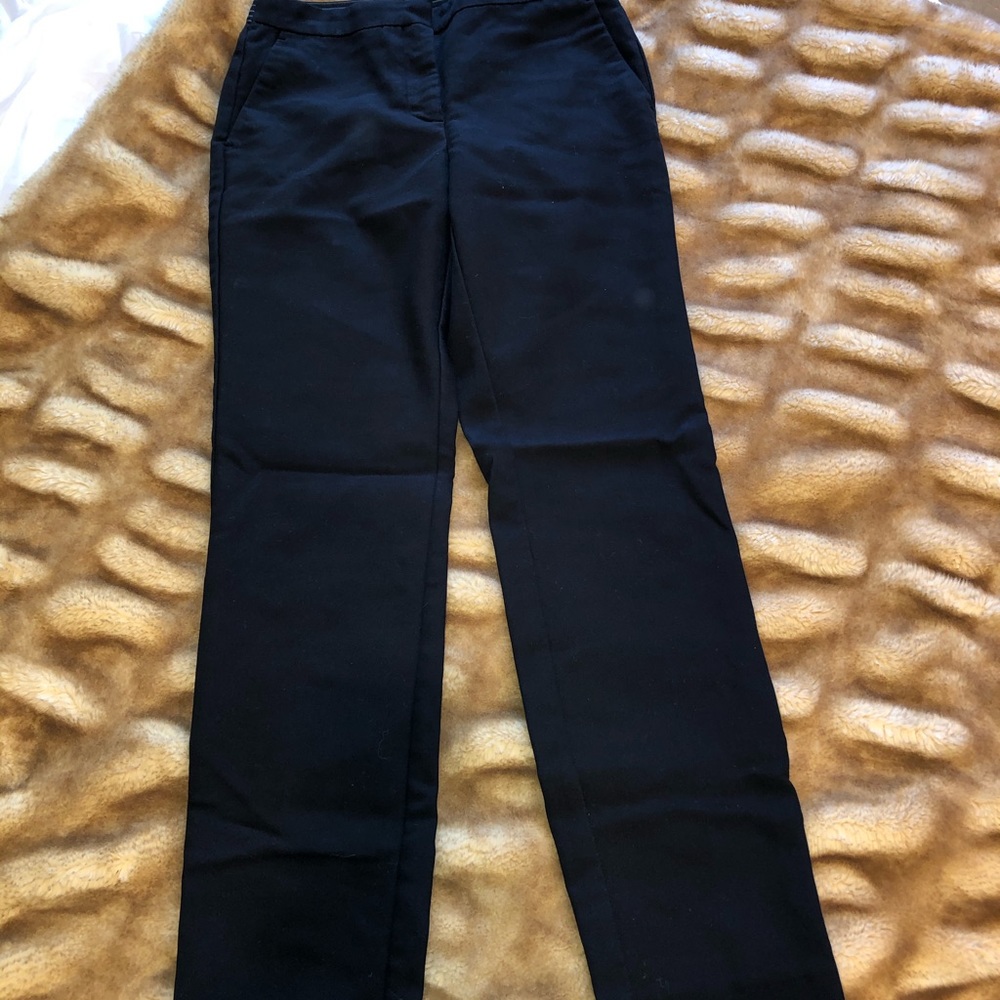 Zara Basics Collection Black Work Trouser Pants Xs - image 2